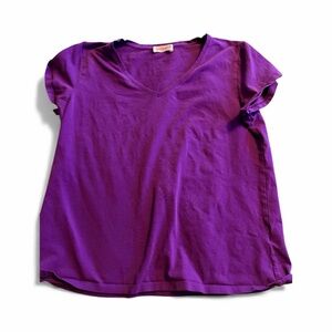 Elegant Purple V-Neck Short Sleeve Women's Tee Set of 2 Kettlewell shirts
